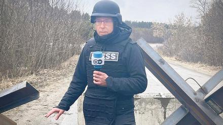 Arbeiten an der Front. Mathias Bölinger, Jahrgang 1976, berichtet seit Anfang Januar für die Deutsche Welle aus der ukrainischen Hauptstadt Kiew.