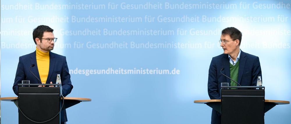 In Verantwortung: Die Minister Buschmann und Lauterbach.