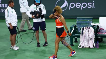 Naomi Osaka war vom Zwischenruf einer Zuschauerin tief getroffen.
