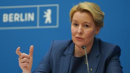 Franziska Giffey (SPD), Regierende Bürgermeisterin von Berlin.