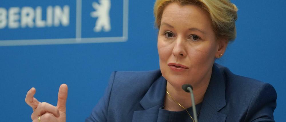 Franziska Giffey (SPD), Regierende Bürgermeisterin von Berlin.