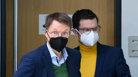 Haben hart gerungen: Gesundheitsminister Karl Lauterbach (SPD) und Justizminister Marco Buschmann (FDP) 
