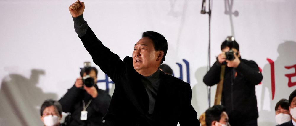 Der konservative Kandidat Yoon Suk Yeol wird neuer südkoreanischer Präsident.