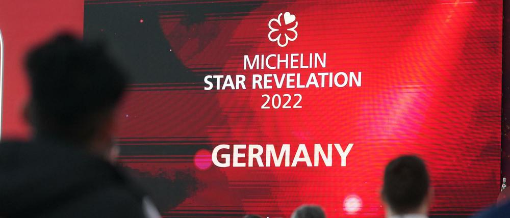 Sterneköche bei der Verleihung der Michelin-Sterne 2022 für deutsche Restaurants in Hamburg. 