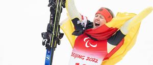 Andrea Rothfuss jubelt über Bronze.