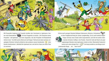 Eine Doppelseite aus Heft 166 von „Lurchis Abenteuer“.