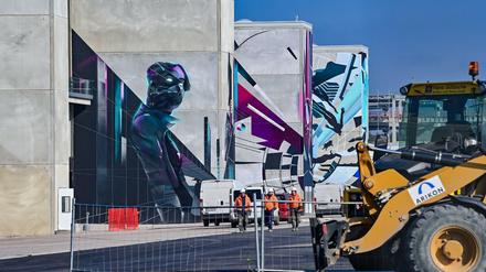 Futuristisch: Teslas erste europäische Fabrik in Grünheide, die auf 500 000 Fahrzeuge jährlich ausgelegt ist, ist eine wichtige Säule der Zukunftsstrategie des Konzerns.