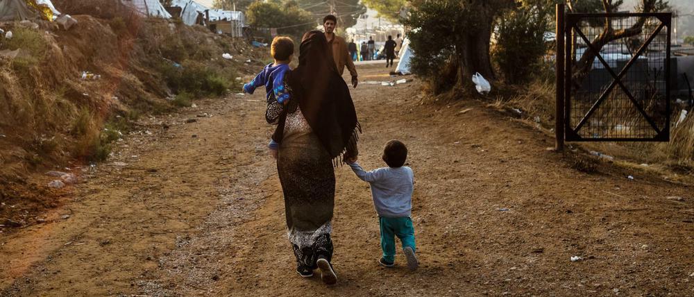 Im Flüchtlingslager Moria auf der griechischen Insel Lesbos herrschten im Jahr 2020 desolate Zustände. Inzwischen ist das Camp abgebrannt.