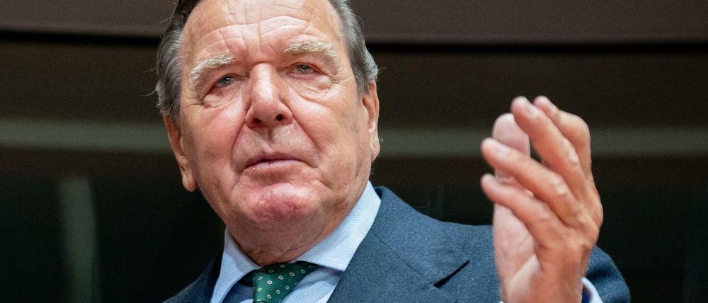Altkanzler Gerhard Schröder (SPD; Archivbild von 2020)