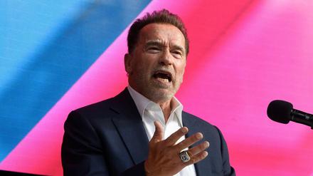 Der ehemalige Bodybuilder, Schauspieler und Politiker, Arnold Schwarzenegger
