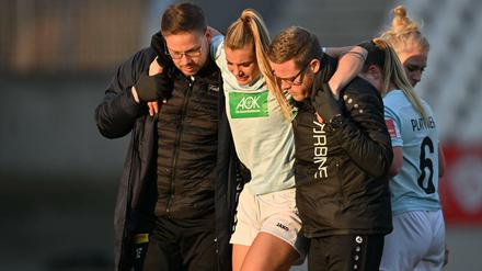 Ganz bitter: Turbine-Stürmerin Selina Cerci zog sich im Spiel gegen Essen einen Kreuzbandriss im linken Knie zu.