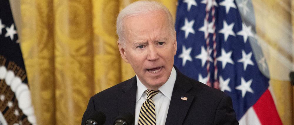 „Kriegsverbrecher“ Putin: US-Präsident Joe Biden hat die Rhetorik gegenüber Russland deutlich verschärft.