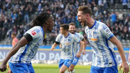 Hertha BSC führte 1:0 gegen die TSG Hoffenheim, durch ein Tor von Niklas Stark.