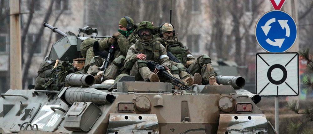 Russische Truppen führen seit vier Wochen Krieg in der Ukraine.