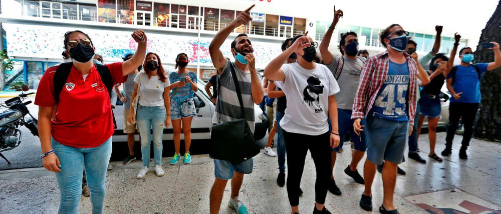 Demonstranten in Havanna, Juli 2021.