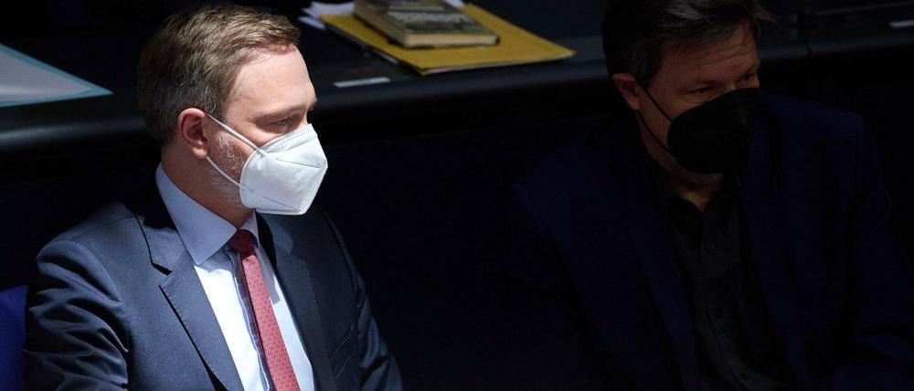 Finanzminister Christian Lindner (FDP) am Dienstag im Bundestag.