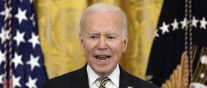 US-Präsident Joe Biden am 15. März 2022 im Weißen Haus 