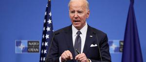 Prasident Joe Biden, hier beim Nato-Gipfel. möchte Russland aus den G20 ausschließen. Heute macht er sich in Polen ein Bild von den Folgen des Kriegs in der Ukraine. 