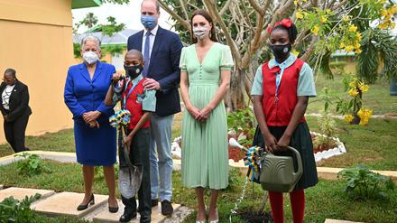 Besuch einer Schule in Nassau auf den Bahamas. 