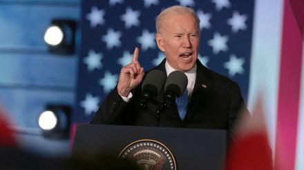 US-Präsident Joe Biden stellte am Samstagabend Russlands Machthaber Wladimir Putin infrage.