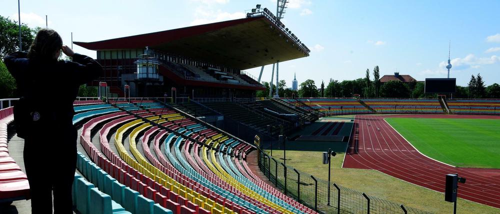 Der Friedrich-Ludwig-Jahn-Sportpark in Prenzlauer Berg.
