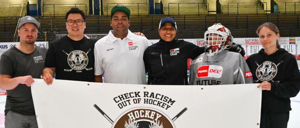 Vereint für mehr Vielfalt. Dafür stehen Hockey is Diversity und Miriam Thimm (3. v. r.).