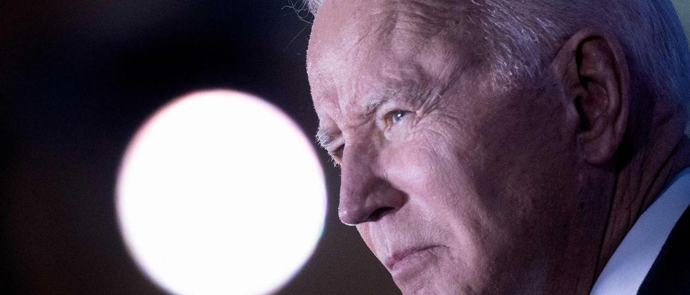 US-Präsident Joe Biden sprach am Samstag im Warschauer Königspalast. 