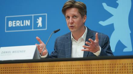 Finanzsenator Daniel Wesener (Grüne) nannte nachhaltiges Investieren als eines der Haushaltsziele.