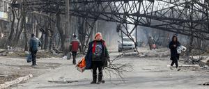In Mariupol sind noch immer viele Menschen eingeschlossen.