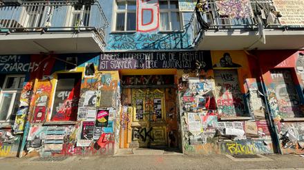 Die Rigaer 94 in Friedrichshain.