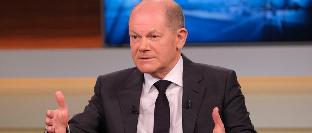 Olaf Scholz kann auch mit den Händen reden und Gefühle zeigen.