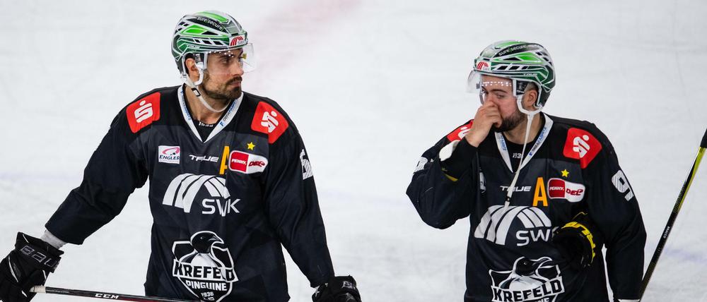 Die Krefeld Pinguine sind nach dem Abstieg schwer enttäuscht.