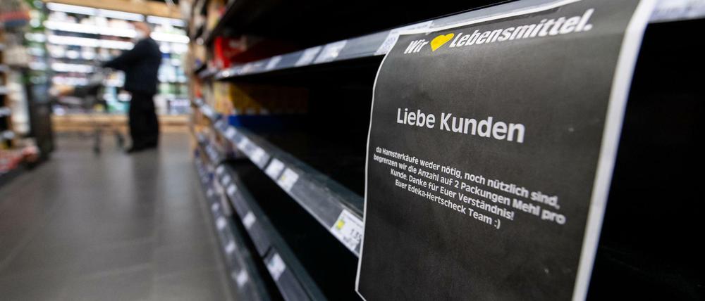Hamsterkäufe: Wir haben kein Versorgungsproblem, sagt der Bundesagrarminister.