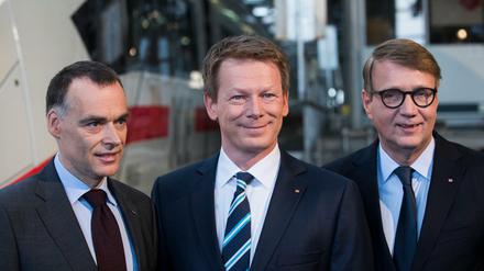Wird Berthold Huber (links) Nachfolger von Ronald Pofalla (rechts) als Infrastrukturvorstand?