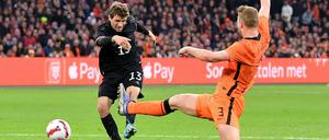 Thomas Müller erzielte das 1:0 für Deutschland, zum Sieg reichte es aber nicht.