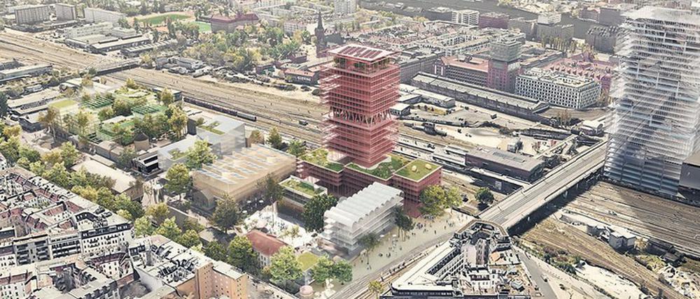 So könnte es werden. Das Hochhaus ist gesetzt, die Form indes noch nicht. Der Charakter des Ortes soll – auch mit einer Markthalle – erhalten bleiben. [/FOTO_HINW]