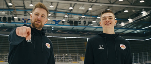 Ein fall für DSDS. Justin Schütz und Maxi Kastner von RB München geben alles.