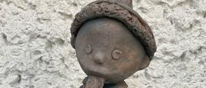 Der Prototyp aus Kunstharz. Bis November soll die bronzene Figur fertig sein.