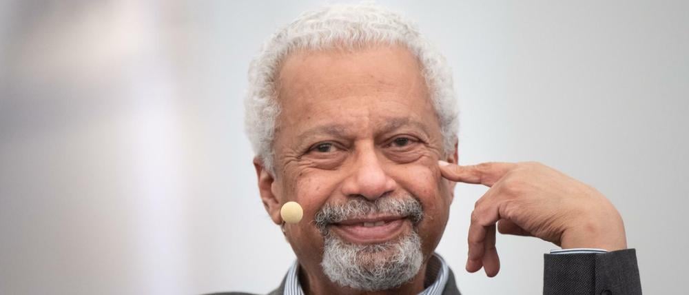 Literaturnobelpreisträger Abdulrazak Gurnah bei einer Lesung dieses Jahr in Leipzig.