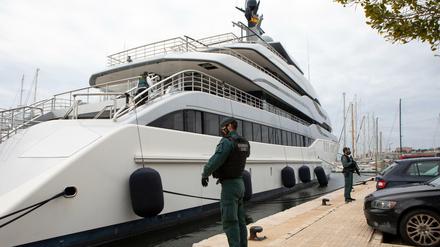 Die Jacht „Tango“ des russischen Oligarchen Viktor Wekselberg.