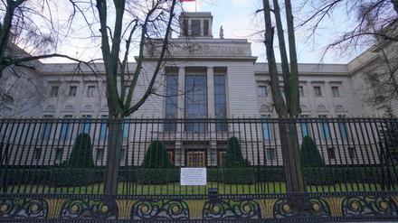 Das Botschaftsgebäude von Russland in Berlin.
