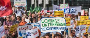 In Berlin wächst der Widerstand gegen steigende Mieten und Immobilienspekulation.