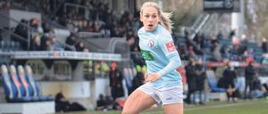 Saisonende in Sicht. Turbine (hier mit Gina Chmielinski) hat aktuell 40 Punkte auf dem Konto und damit bereits einen Punkt mehr geholt als vergangene Spielzeit.