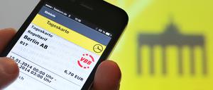 Tickets auf dem Handy sollen in Zukunft schon ab einer Minute gültig sein.