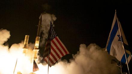 Start einer Rakete des US-israelischen Raketenabwehrsystems „Arrow 3“.