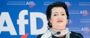 Birgit Bessin wurde am Samstag zur Landesvorsitzenden der AfD Brandenburg gewählt. Sie zählt zum Lager von Andreas Kalbitz.