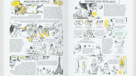 Gelb regiert die Welt: Eine Doppelseite aus dem besprochenen Buch.