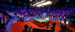 Das Crucible Theatre bildet den stimmungsvollen Rahmen für die Snooker-WM. Ein Deutscher hat hier noch nie gespielt.