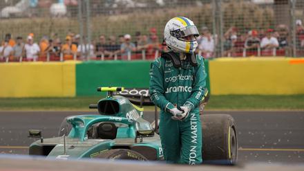 Für Sebastian Vettel war das Qualifying in Melbourne frühzeitig beendet.