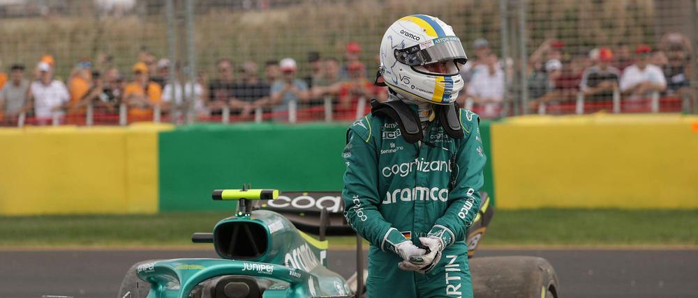 Für Sebastian Vettel war das Qualifying in Melbourne frühzeitig beendet.
